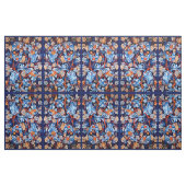 Wilhelm Morris Vintages Blaues Traubenmuster Stoff (Fat Quarter (45,7 x 55,9 cm))