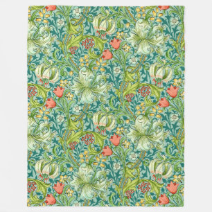 Wilhelm Morris Vintages Blumendesign Fleecedecke