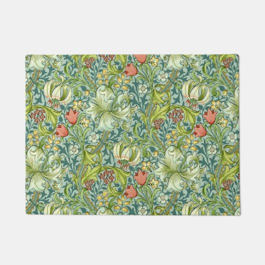 Wilhelm Morris Vintages Blumendesign Fußmatte (Vorderseite)
