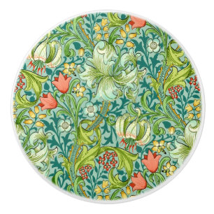 Wilhelm Morris Vintages Blumendesign Keramikknauf