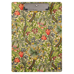 Wilhelm Morris Vintages Blumendesign Klemmbrett