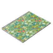 Wilhelm Morris Vintages Blumendesign Notizblock (Linke Seite)