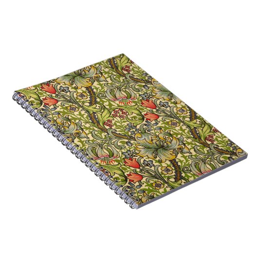 Wilhelm Morris Vintages Blumendesign Notizblock (Rechte Seite)