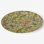 Wilhelm Morris Vintages Blumendesign Pappteller (Schrägansicht)