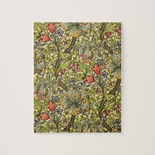 Wilhelm Morris Vintages Blumendesign Puzzle (Vertikal)