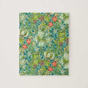 Wilhelm Morris Vintages Blumendesign Puzzle