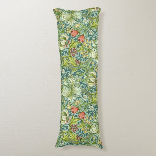 Wilhelm Morris Vintages Blumendesign Seitenschläferkissen (Vorderseite Vertikal)