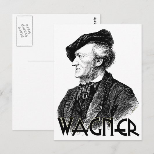 Wilhelm Richard Wagner Postkarte (Vorne/Hinten)