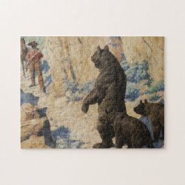 Wilhelm Robinson Leigh 1904 Bären im Weg Puzzle