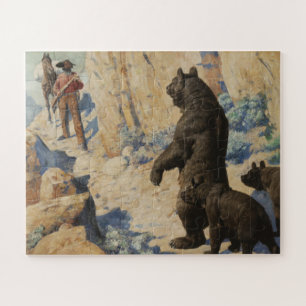 Wilhelm Robinson Leigh 1904 Bären im Weg Puzzle