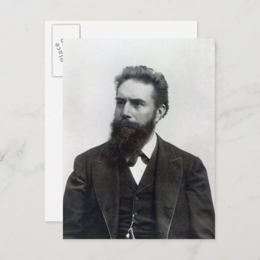Wilhelm Rontgen Postkarte (Vorne/Hinten)