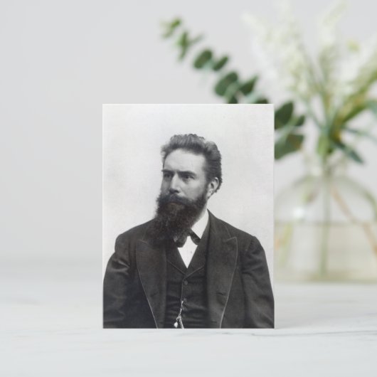 Wilhelm Rontgen Postkarte (Stehend Vorderseite)