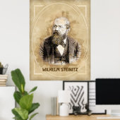 Wilhelm Steinitz, Schachspieler Poster (Heimbüro)