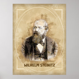 Wilhelm Steinitz, Schachspieler Poster
