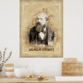 Wilhelm Steinitz, Schachspieler Poster (Küche)