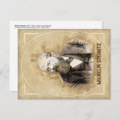 Wilhelm Steinitz, Schachspieler Postkarte (Vorne/Hinten)