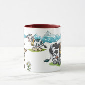 Wilhelm Tell und Sohn mit Kühen in den Alpen Tasse (Zentrum)