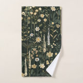 Wilhelmina Dark Daisy Floral Badhandtuch Set (Handtuch)