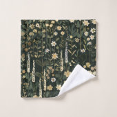 Wilhelmina Dark Daisy Floral Badhandtuch Set (Waschlappen)