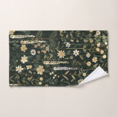 Wilhelmina Dark Daisy Floral Badhandtuch Set (Handtuch)