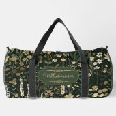 Wilhelmina Dark Daisy Floral Duffle Bag (Rückseite)