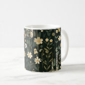 Wilhelmina Dark Daisy Floral Kaffeetasse (VorderseiteRechts)