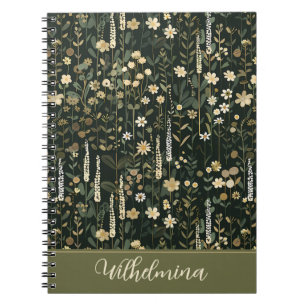 Wilhelmina Dark Daisy Floral Notizblock