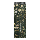 Wilhelmina Dark Daisy Floral Thermosbecher (Rückseite)