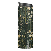 Wilhelmina Dark Daisy Floral Thermosbecher (Nach rechts gedreht)