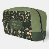 Wilhelmina Dark Daisy Floral Waschbeutel (Rechte Ecke)