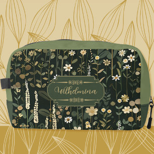 Wilhelmina Dark Daisy Floral Waschbeutel