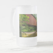 Wilkens Mill Covered Bridge Mattglas Bierglas (Vorderseite Links)