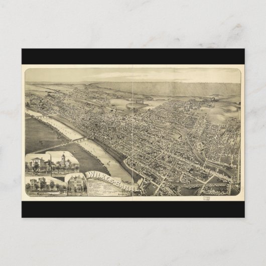 Wilkes-Barre, Pennsylvania (1889) Postkarte (Vorderseite)