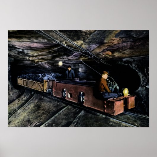 Wilkes Barre Pennsylvania Hauling Coal von mir Poster (Vorne)