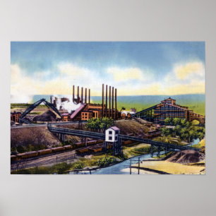 Wilkes Barre-Pennsylvania-Kohlenbergbau-Region Poster