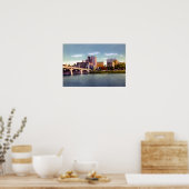 Wilkes Barre Pennsylvania Skyline Susquehanna Rive Poster (Küche)