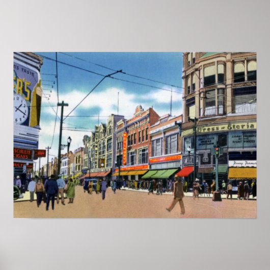 Wilkes Barre Pennsylvania South Main Street Poster (Vorne)