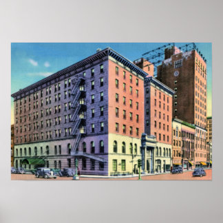 Wilkes Barre Pennsylvania Sterling Hotel Poster