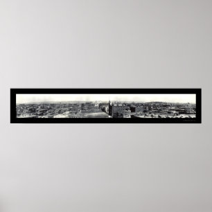 Wilkes-Barreskyline-Foto 1909 Poster