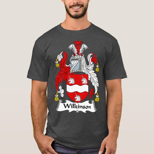 Wilkinson Coat of Arms Familienwappen T-Shirt (Vorderseite)