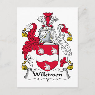 Wilkinson Familienwappen Postkarte