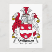 Wilkinson Familienwappen Postkarte (Vorderseite)