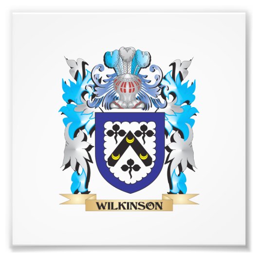 Wilkinson-Wappen - Familienwappen Fotodruck (Vorne)