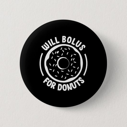 Will Bolus für Donuts Spaß Diabetes Bewusstsein Di Button (Vorderseite)