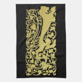 Will Bradley Heraldic Lion Geschirrtuch (Vertikal)