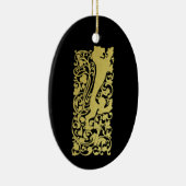 Will Bradley Heraldic Lion Keramik Ornament (Rechts)
