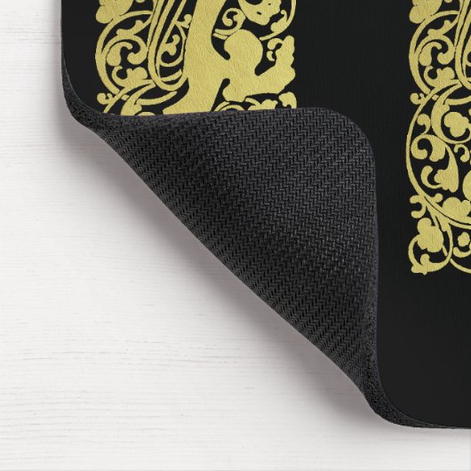 Will Bradley Heraldic Lion Mousepad (Ecke)