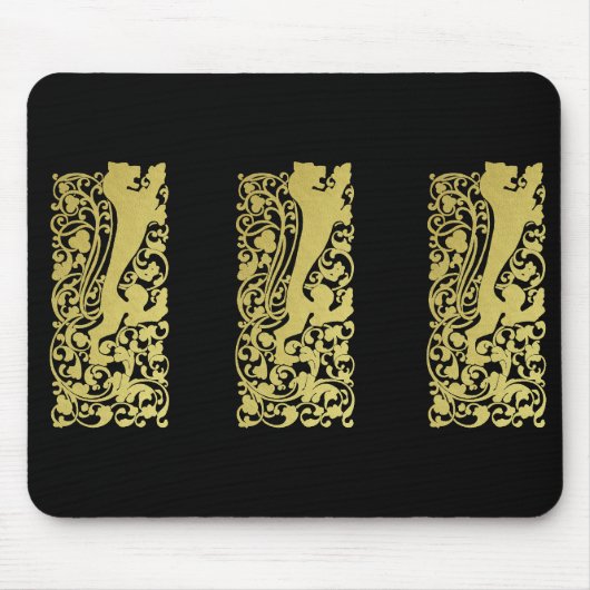 Will Bradley Heraldic Lion Mousepad (Vorne)