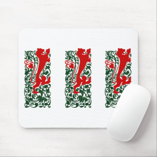 Will Bradley Heraldic Lion Mousepad