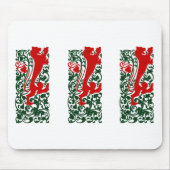 Will Bradley Heraldic Lion Mousepad (Vorne)